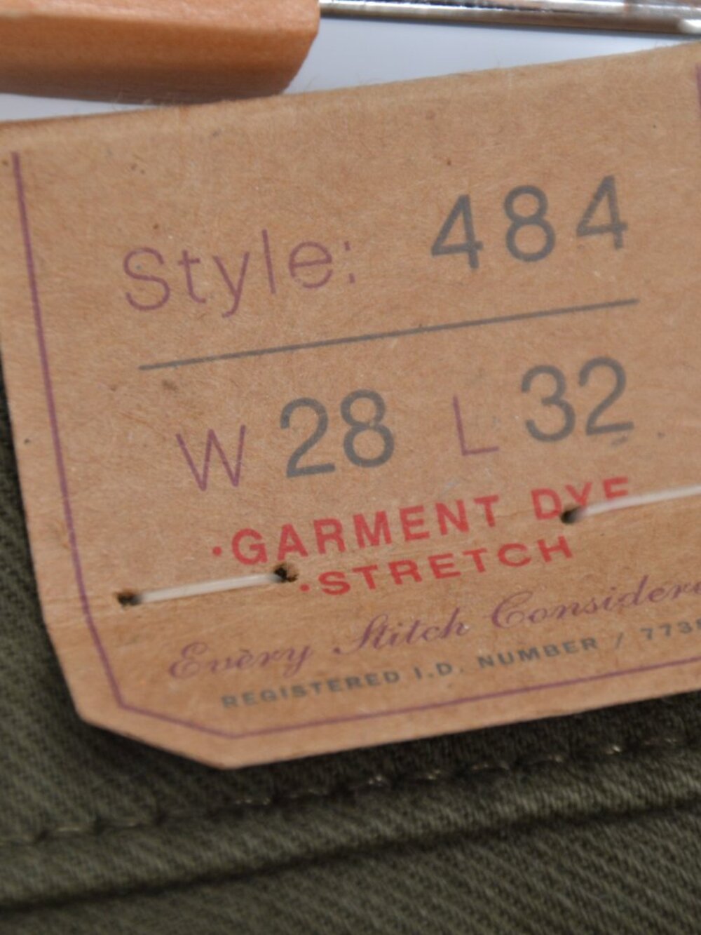 J. Crew 484 Slim Fit Pant Olive Green 28x32 NWT - Picture 9 of 9